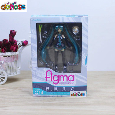 Donose New Anime VOCALOID Hatsune Miku Figma 014 PVC action figure Model Doll kids toy Free Shipping