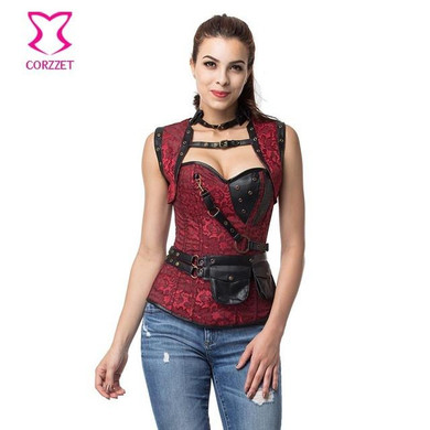 6XL Sexy Corpetes E Espartilhos Plus Size Steampunk Corset Gothic Clothing Steel Boned Corsets And Bustiers Vintage Korse Women