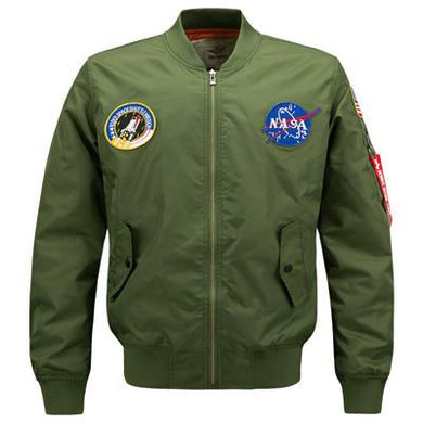 6XL NASA Bomber Jacket Men 2017 Ma-1 Flight Jacket Pilot Air Force Male Ma1 Army Green Military motorcycle Jackets Coats,YA545