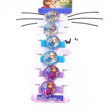 6PCS/Set Shine Hair Accessories Princess Elsa Anna Hair rope Snow Flower Hairpins BB Clips Headwear For Girls Children Gifts