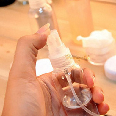 6Pcs/set Portable Outdoor Travel Wash Cosmetic Perfume Spray Bottle Storage Box