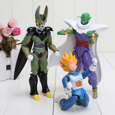 6pcs/set Dragon Ball Z figure Joint Movable Vegeta Piccolo Son Gohan Son Goku Trunks PVC Action Figure model Toys