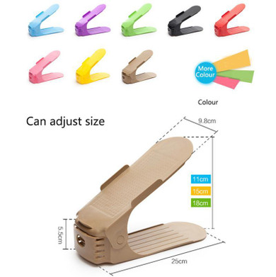 6pcs/lot Shoes Rack Shoes Organizer Space Saving Shoes Stand Modern Double Cleaning Storage Shoes Rack Living Room Convenient