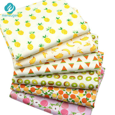 6pcs/lot 40cm*50cm Fruits Printed Cotton Fabric for Patchwork Sewing Tissu Handmade Needlework Material Telas to Patchwork