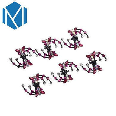 6Pcs Women Rhinestone Crab Hair Claw Clip Girls Kids Butterfly Mini Hairpins Glitter Crystal Hair Accessories Wedding Hair Clamp 6Pcs Women Rhinestone Crab Hair Claw Clip Girls Kids Butterfly Mini Hairpins Glitter Crystal Hair Accessories Wedding Hair Clamp