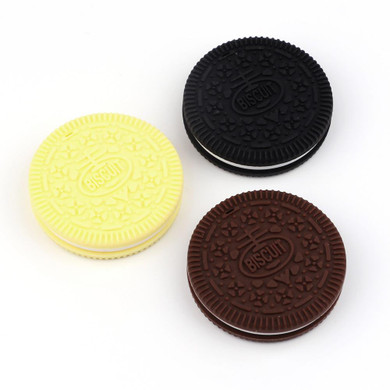 TYRU.HU BPA Free 3Pc Silicone Cookie Teether Food Grade Silicone Material Healthy Baby Chewed Teether For Fashion Jewelry Making