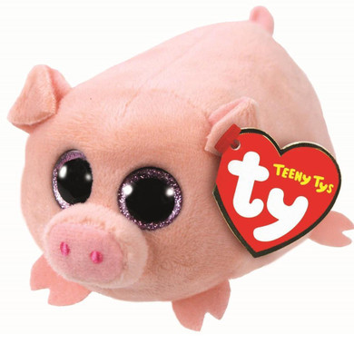 Ty Teeny Tys 4" 10cm Curly Pig Plush Stuffed Animal Collectible Soft Big Eyes Doll Toy