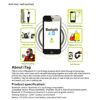 5pcs Smart Wireless Tag bluetooth 4.0 Anti lost alarm Tracker key finder GPS Locator Child Elderly Pet Phone Car Lost Reminder