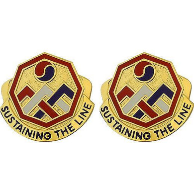 3rd Sustainment Command Unit Crest (Sustaining the Line)