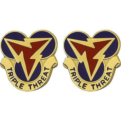 3rd Signal Brigade Unit Crest (Triple Threat)