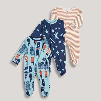 3pcs/lot Unisex Top Quality Baby Rompers Long Sleeve Cottom O-Neck 0-12M Novel Newborn Boys&amp;Girls Roupas de Baby Clothes
