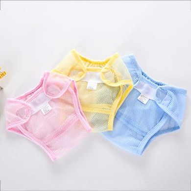 3Pcs/lot Summer Style Washable Cloth Nappy Baby Diaper Reusable Baby Nappy Pocket Mesh Cloth Reusable Diapers Not Waterproof