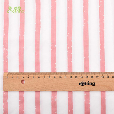 3Pcs/Lot Printed Twill Cotton Fabric For Sewing Quilting/Baby Tissue/Children Bed Sheet/Sleepware/Curtain/ Material Pink 40x50cm