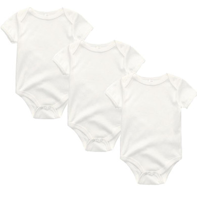 3PCS/LOT Newborn Girl Boy Baby Clothes High Quality Cute 100%Cotton Short Sleeve Baby Rompers Roupas de bebe Infantil Costumes
