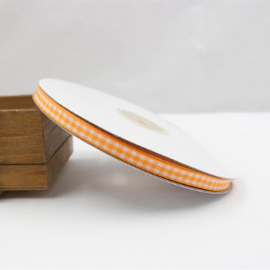GZ6MM , Cotton plaid ribbon 6mm , 50 yards , DIY handmade materials , Clothing accessories accessories headdress