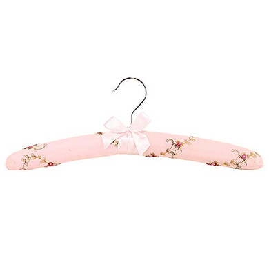 Xyijia Hanger Vintage Lace Coat Hanger for Bride Wedding Dress, Pack of 5, Embroidery Pearl Shell Bridesmaid Gift