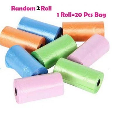 2Rolls=40 Pcs Garbage Bag Travel Nappy Bags Baby Discard Diaper Nappy Disposable One-time Use Rubbish Bag for Diaper Baby Care