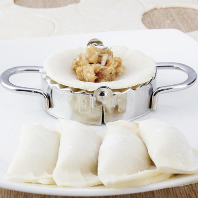 2Pcs/set Stainless Steel Dough Presser Dumpling Mold Maker Wraper Cutter Pie Ravioli Dumplings Mold Pastry Tools Kitchen Gadgets