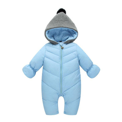HYLKIDHUOSE 2017 Autumn Winter Baby Girls Boys Rompers Hooded Infant Newborn Cotton Jumpsuits Children Kids Outdoor Warm Coats