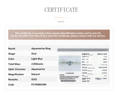 Hutang 1.08ct Natural Aquamarine Solid 925 Sterling Silver Solitaire Ring Gemstone Fine Engagement Wedding Jewelry New