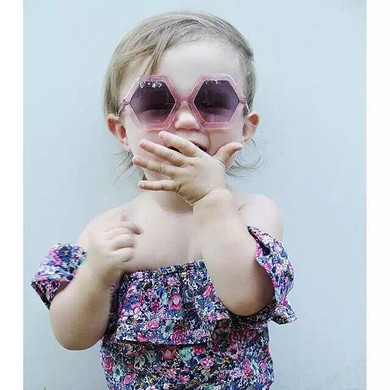 Humor Bear New style 2016 summer Small broken flower baby girls clothes set cotton suit set Kids clothing infant clothing