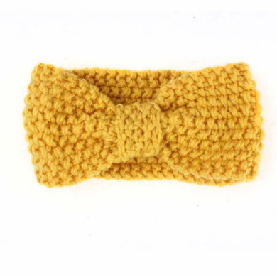 Newborn Knit Crochet Top Knot Elastic Turban Headband Kids Girls Head wrap Hair Bands Ears Warmer Headband Accessories