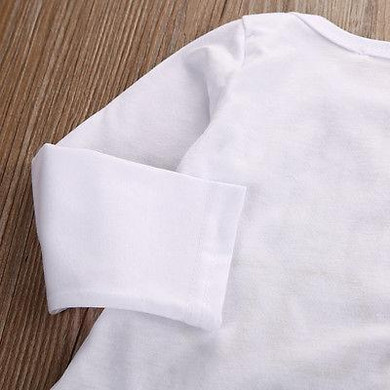 Newborn Kids Infant Baby Boys Girls Long Sleeve Romper Letter printed Jumpsuit Outfits Clothes