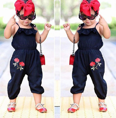 Newborn Kids Baby Girls Clothing Cotton Romper Sleeveless Summer Flower Cute Jumpsuit Outfits Girl New 1-6 T
