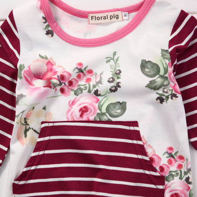 Newborn Infant Kids Baby Girls Cotton Floral Romper One-piece Jumpsuit Outfits Baby Girl Clothes Spring Winter Baby Clothes