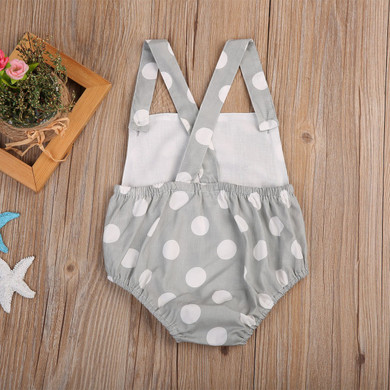 Cute Rompers Infant Baby Girl Polks Dot Cotton Romper Jumpsuit Outfit Sunsuit Clothes