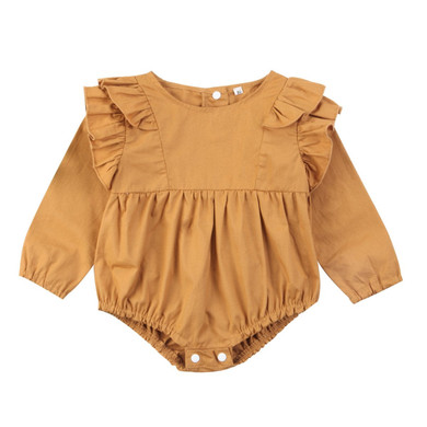 Cute Newborn Infant Baby Girls Kids Cotton Ruffles Long Sleeve Romper Sunsuit Clothes Outfits Cute Newborn Infant Baby Girls Kids Cotton Ruffles Long Sleeve Romper Sunsuit Clothes Outfits