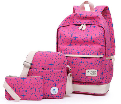 3pcs set Hot Women Printing Backpack for School Teenagers Girls Canvas school bags Vintage Ladies laptop bag Backpaks mochilas
