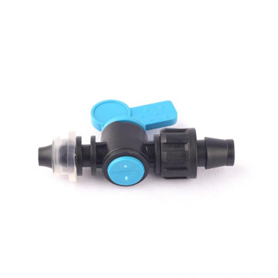 3pcs NuoNuoWell 5/8" 16mm By-pass Lock Valve Drip Tape Connector for Garden Micro Drip Irrigation Watering Soft Hose Tube joint
