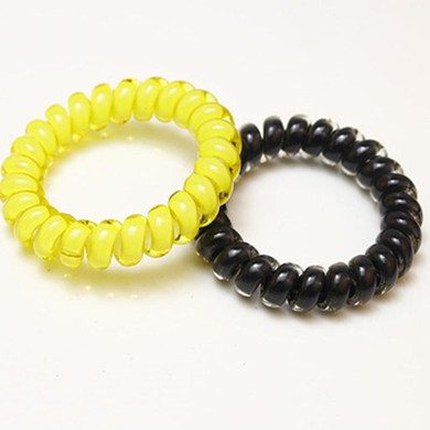 3Pc Hairdressing Tool Telephone Wire Elastic Spring Hair Styling Braider Hair Ties/Rings/Ropes Ponytail Holder Hair Accessories