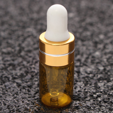 3ml Amber Glass Bottles With Eye Droppers/Cap For Aromatherapy Perfume Essential Oil Dispenser Portable Dispenser 2Pcs/Lot