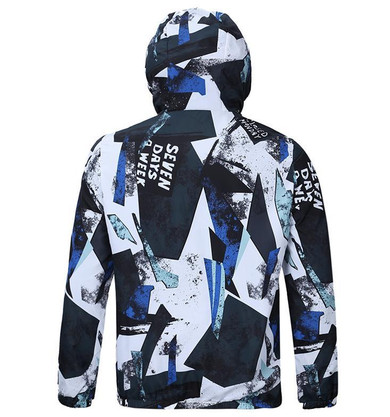 3D Waterproof Anti-UV Light and comfortable Windbreaker Hip Hop Street wear Hooded jacket novel men's long trench coats