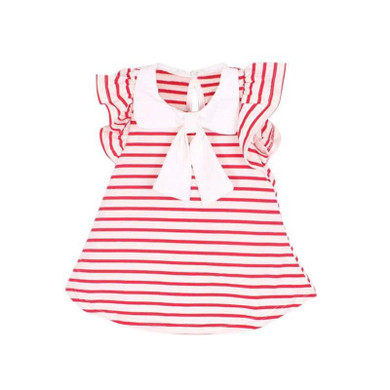 Cute Lovely Baby Girl Dress Summer Girl Cotton Striped Bow Dress Infant Clothing 1 Year Birthday Dress for Girls Clothing LH7s