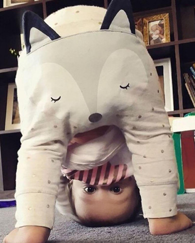 Cute Infant Baby Boys Girls Fox Bottom Harem Pants Leggings Pants Trousers 0-24M