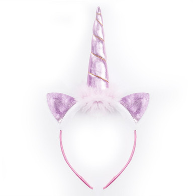 Cute Decorative Magical Unicorn Horn Head Party Ear Hair Headband Fancy Dress Rainbow Gold Cosplay Costume 1PC