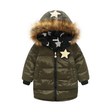 KEAIYOUHUO Baby Boys Jacket 2017 Winter Jacket For Boys Coat Kids Warm Hooded Thicken Cotton Outerwear Coat Children Clothes
