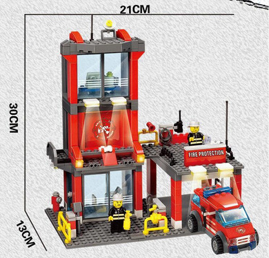 KAZI 8052 City Fire Station 300pcs Building Blocks Compatible all brand city Truck Model Bricks Firefighter toys for children KAZI 8052 City Fire Station 300pcs Building Blocks Compatible all brand city Truck Model Bricks Firefighter toys for children