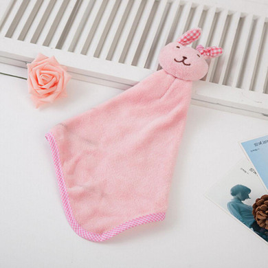 Cute Baby Nursery Rabbit Hand Towel Toddler Soft Plush Cartoon Animal Wipe Hanging Bathing Towel For Children Bathroom 5 Colors Cute Baby Nursery Rabbit Hand Towel Toddler Soft Plush Cartoon Animal Wipe Hanging Bathing Towel For Children Bathroom 5 Colors