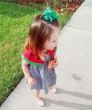 Cute Baby Girls Infant Watermalons Princess Wedding Summer Party Casual Dress New Arrival Girl Summer Dresses Sundress Clothing