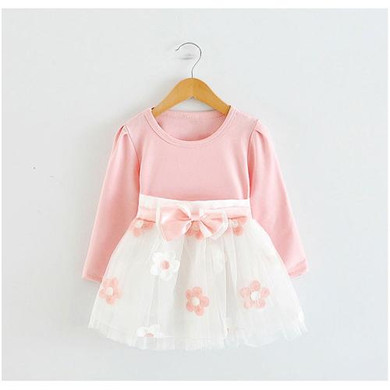 Cute Baby Girl Dress Cotton Children Kids Baby Girls Dresses One Piece Baby Autumn Clothing H495