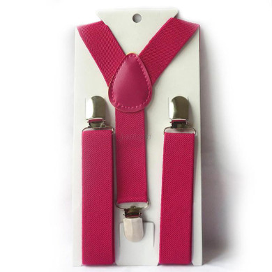 Cute Baby Clip-on Suspender Y-Back Elastic Suspenders for School Boys Girls J48