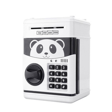 Cute Automatic Money Saving Storage Boxes Tank Cash Electronic Piggy Bank Money Safe Bank Box Panda Cat Kids Child Toys Moneybox