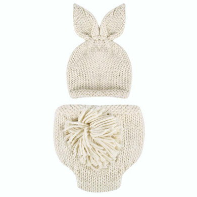 Newborn Props Soft Baby Boy Girls Costume Infant Knitted Buttons Romper Outfit Baby Props Newborn Photography Accessories