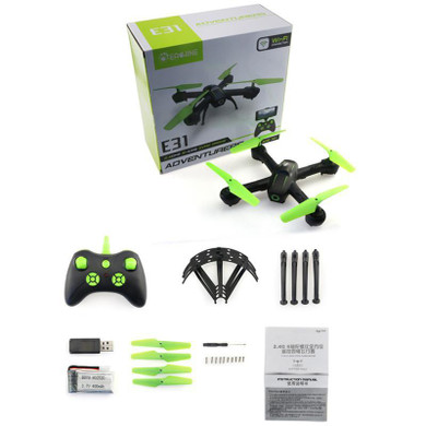 Eachine E31/E31HC/HW With 2MP/0.3MP Camera Wifi FPV Altitude Hold Healess Mode 2.4G 4CH 6-Axis RC Drone Quadcopter Toys Gift RTF