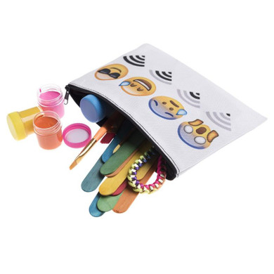 Jom Tokoy 2017 Hot Sale 3D Printing emoji wifi Cosmetic Bags Women Travelling Makeup bag