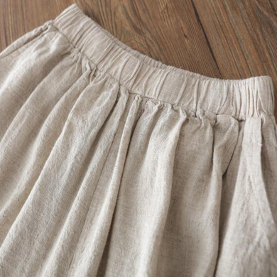 Johnature Women Wide Leg Pants Elastic Waist Loose 2017 Spring Casual Trouser Cotton Linen Vintage Brief Plus Size Women Pants